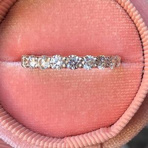 Eternity all around diamond wedding band